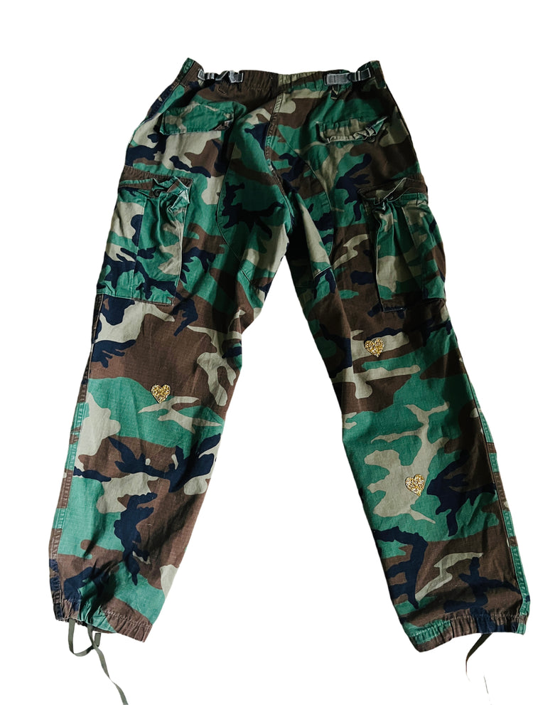 Sunflower design Camouflage pant