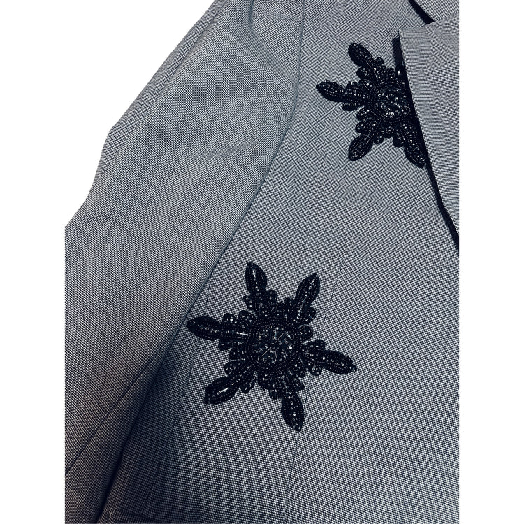 The Ebony Star Gray 2 button blazer