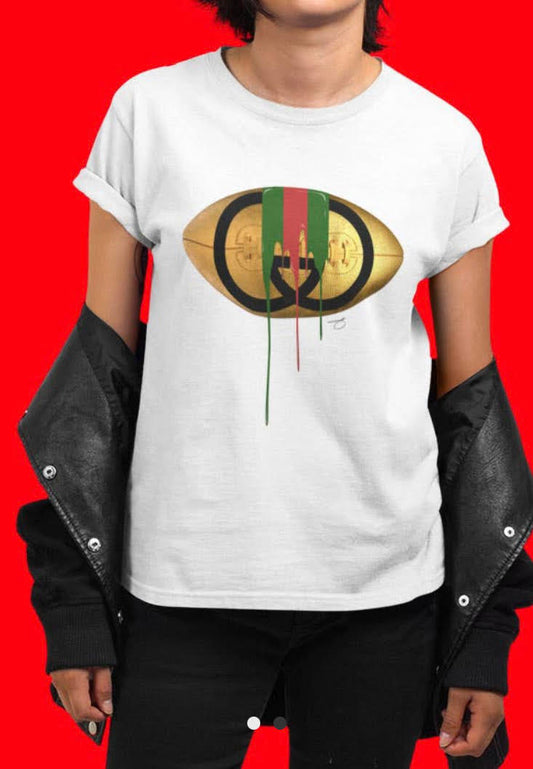 Golden Football T Shirt