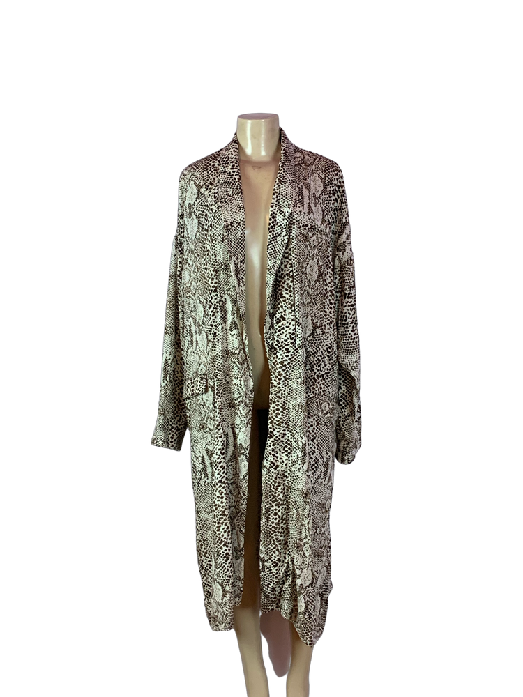 Free People Floral Open Duster Med