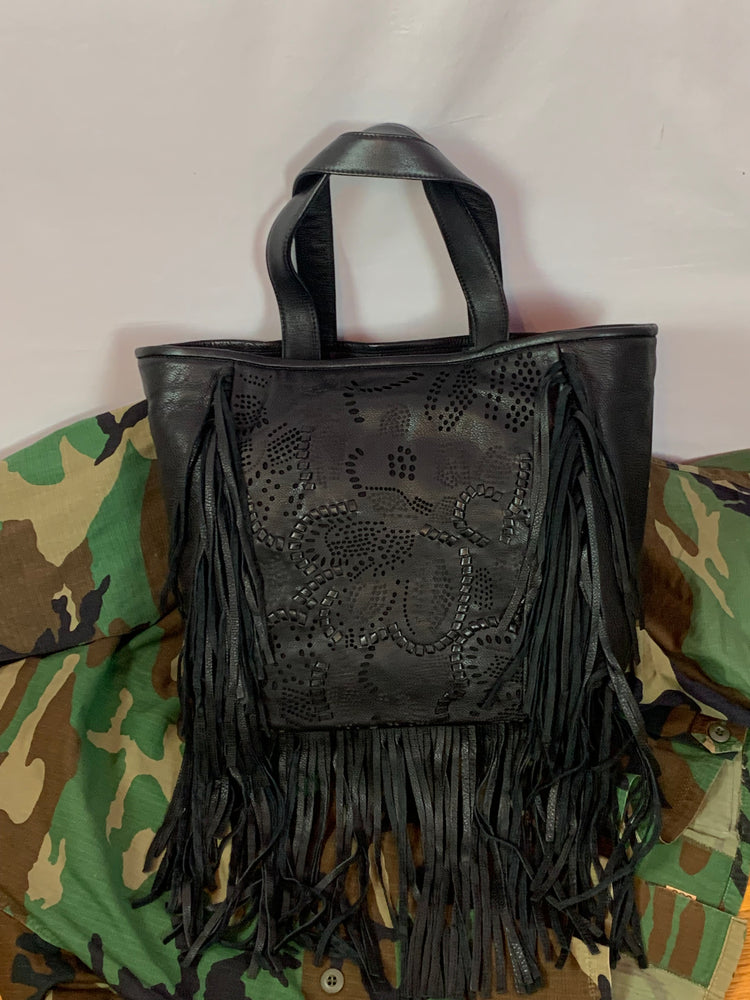 Frye Vivian Fringe Carmel brown Large Leather Tote