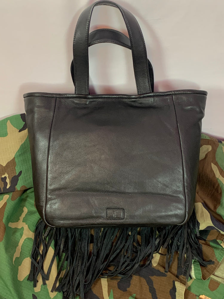 Frye Vivian Fringe Carmel brown Large Leather Tote