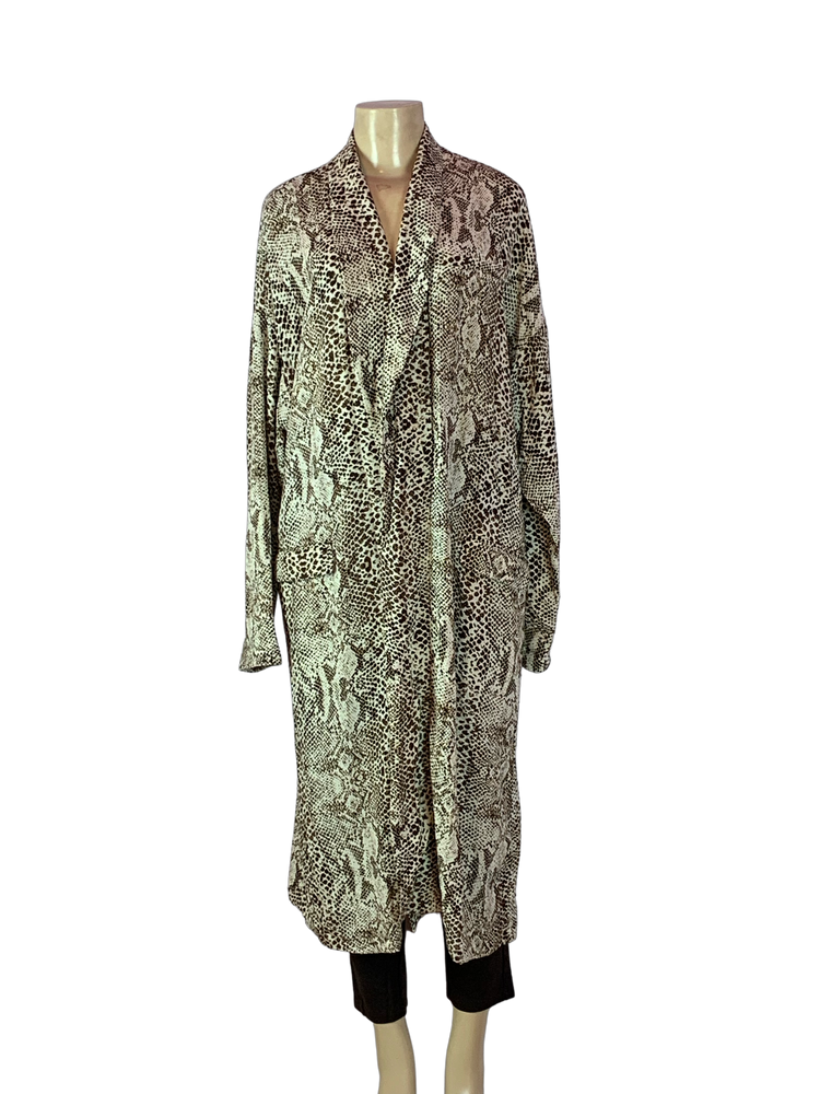 Free People Floral Open Duster Med