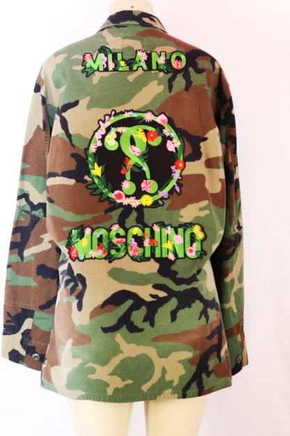 Milano Bright Design Camouflage jacket large long