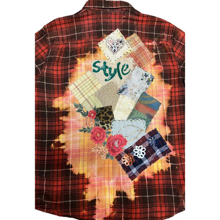 Her Style oversized custom flannel size XL