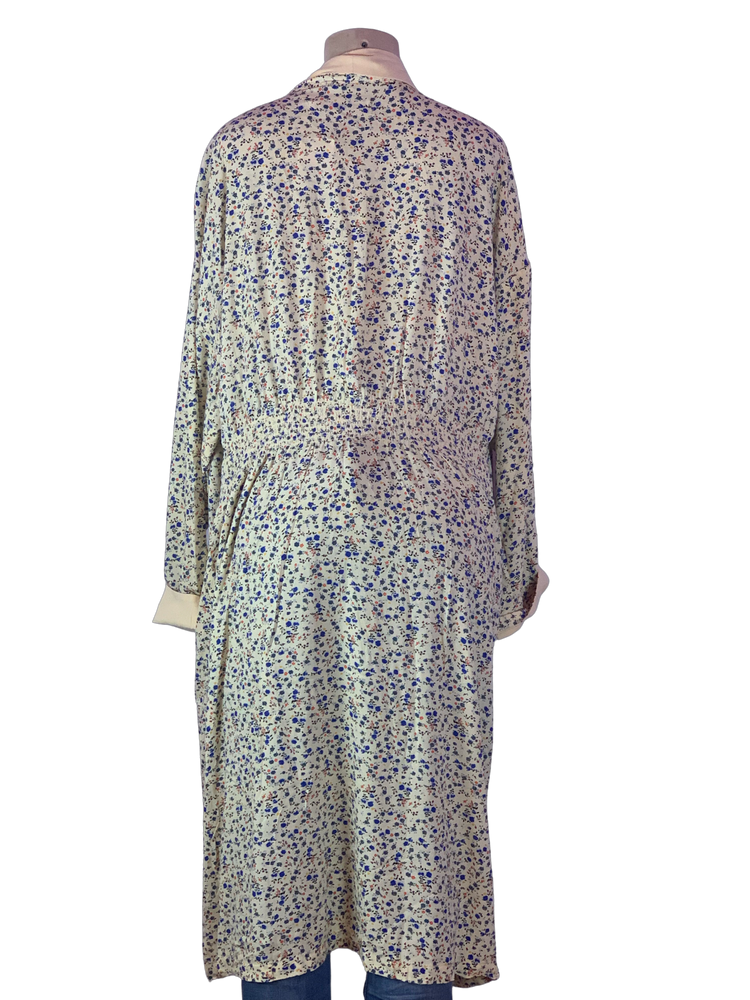 Free People Floral Open Duster Med