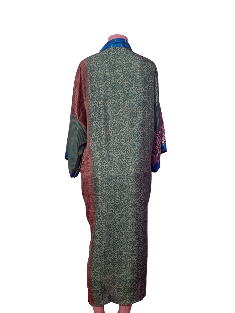 Silk kimono Green Multi
