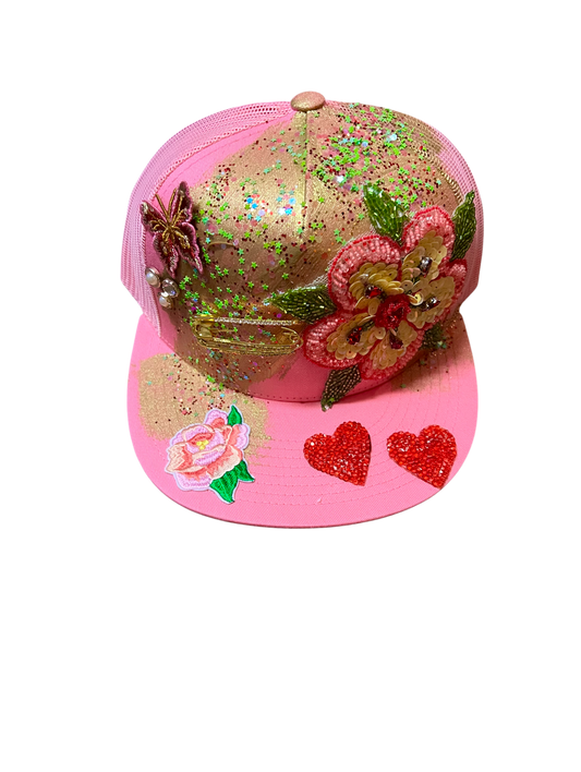 Pink Blast Trucker Adjustable Trucker Hat