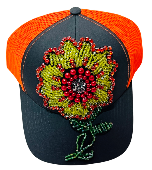Orange You A Daisy Adjustable Trucker Hat