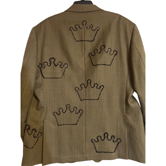 Olive green Where’s My Crown Blazer
