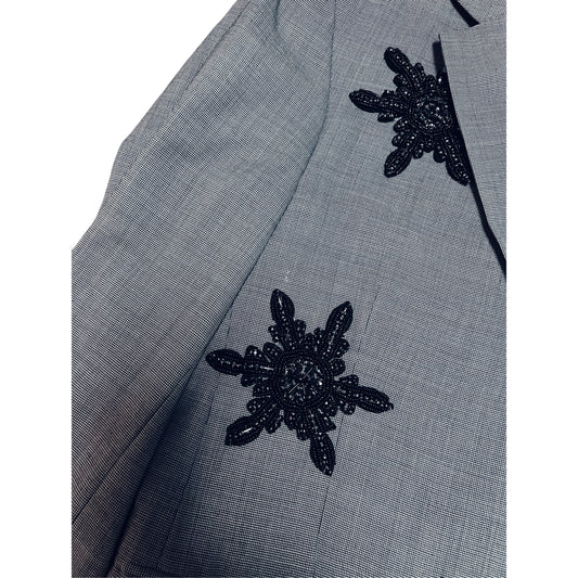 The Ebony Star Gray 2 button blazer
